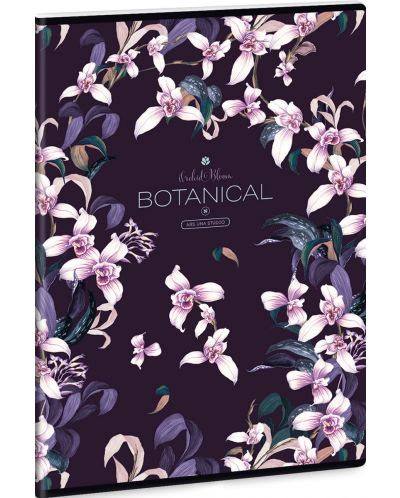 Školska bilježnica A4, 40 listova Ars Una Botanic - Orchid - 1