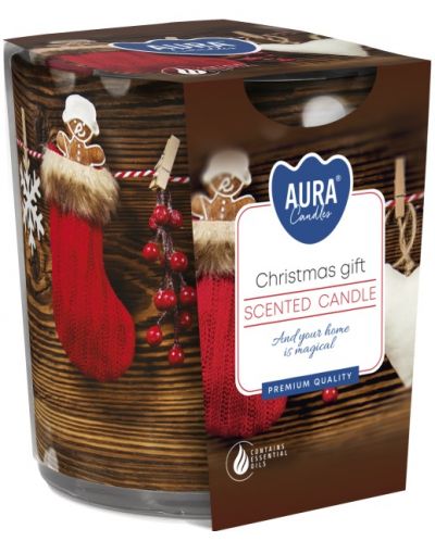 Mirisna svijeća u čaši Bispol Aura - Christmas Gift, 100 g - 1