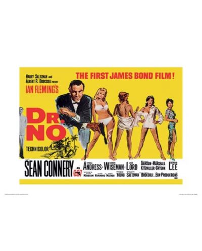 Umjetnički otisak Pyramid Movies: James Bond - Dr No Yellow - 1