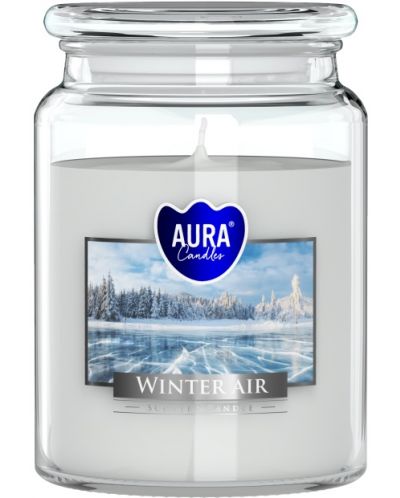 Mirisna svijeća u teglici Bispol Aura - Winter Air, 500 g - 1