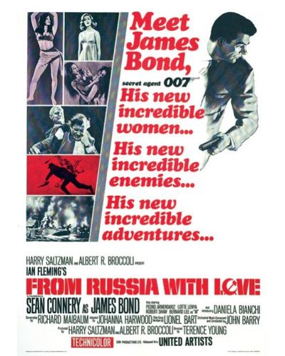 Umjetnički otisak Pyramid Movies: James Bond - From Russia With Love One-Sheet - 1