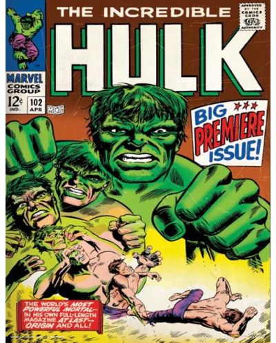 Umjetnički otisak Pyramid Marvel: The Hulk - Comic Cover - 1