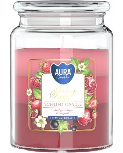 Mirisna svijeća Bispol Aura - Ukusno voće, 500 g - 1