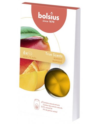 Mirisni vosak Bolsius True Scents - Mango, 6 komada - 1