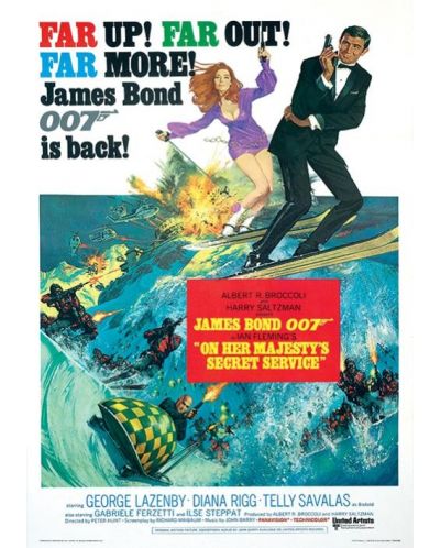 Umjetnički otisak Pyramid Movies: James Bond - Her Majestys Service One-Sheet - 1