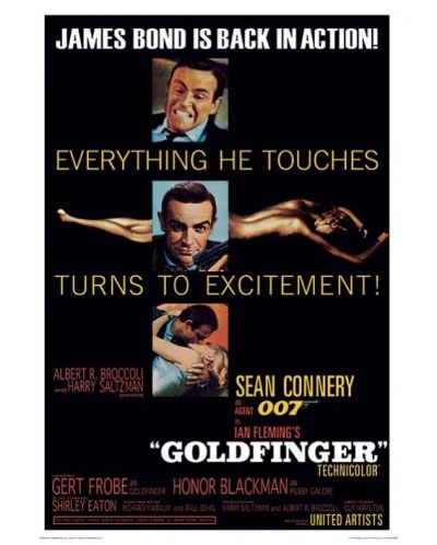 Umjetnički otisak Pyramid Movies: James Bond - Goldfinger Excitement - 1