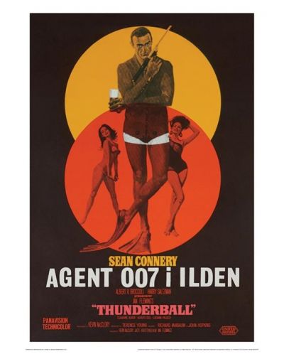 Umjetnički otisak Pyramid Movies: James Bond - Thunderball – Danish - 1