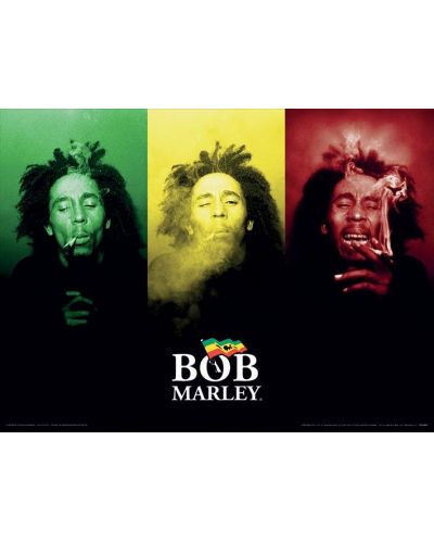 Umjetnički otisak Pyramid Music: Bob Marley - Tricolour Smoke - 1