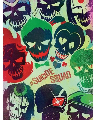 Umjetnički otisak Pyramid DC Comics: Suicide Squad - Skulls - 1