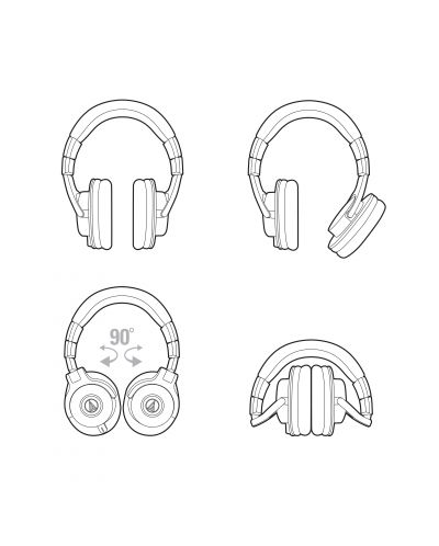 Slušalice Audio-Technica ATH-M40x - crne - 6
