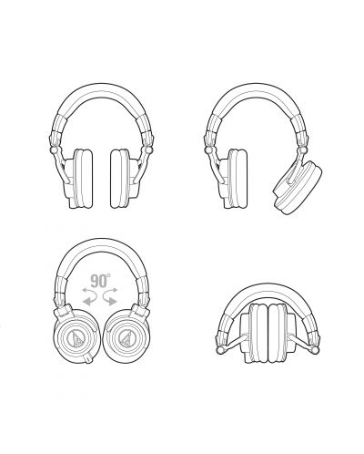 Slušalice Audio-Technica ATH-M50X - crne - 4