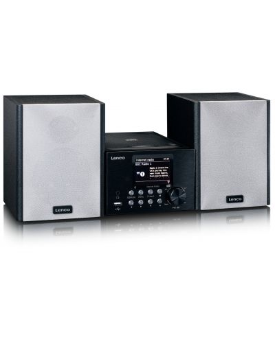 Audio sustav Lenco - MC-250BK, crni/sivi - 2