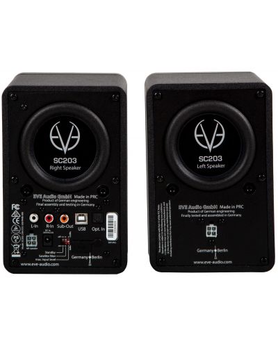 Audio sustav EVE Audio - SC203, crna/srebrna - 6