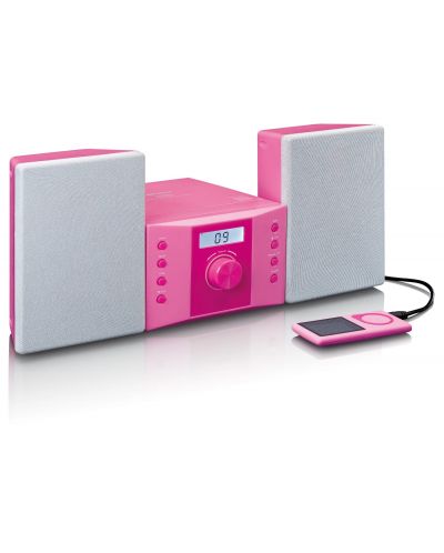 Audio sustav Lenco - MC-013PK, ružičasti - 3