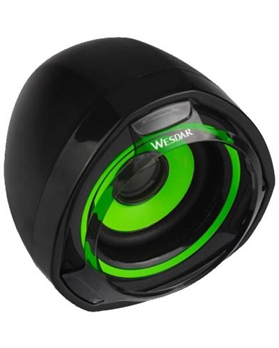 Audio sustav Wesdar - CS1, crni/zeleni - 2