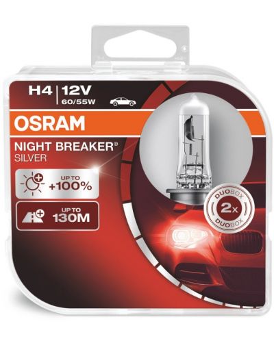 Auto žarulje Osram - H4, 64193NBS, Night Breaker Silver - 1