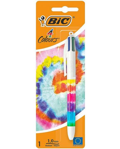 Automatska kemijska olovka BIC 4 Colours - Tie Dye, 1.0 mm, 4 boje - 1