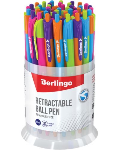 Automatska kemijska olovka Berlingo - Fuze, 0.7 mm, asortiman - 3