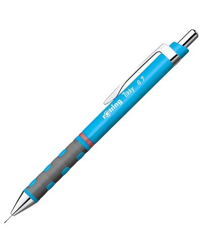 Automatska olovka Rotring Tikky - 0.7 mm, pastelno plava - 1