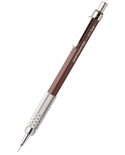Automatska olovka Pentel - Graphgear 520, 0.3 mm, smeđa - 1