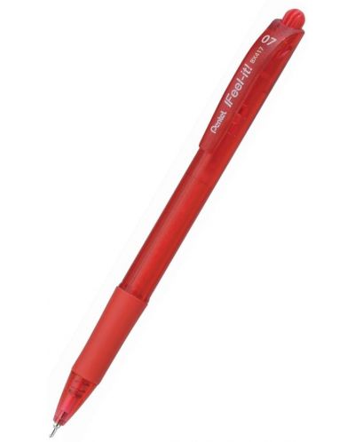 Automatska olovka Pentel BX417 - Feel It, 0.7 mm, crvena - 1