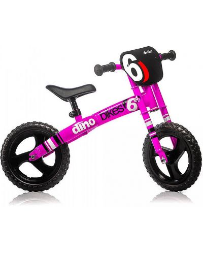 Bisikl za ravnotežu Dino Bikes - Rosa Fluo, ružičasti - 1