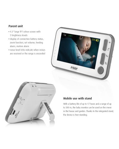 Video monitor za bebe Reer - BabyCam L - 10