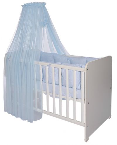 Baldahin za dječji krevet Lorelli - Color Pom Pom, 480 x 160 cm, plavi - 1