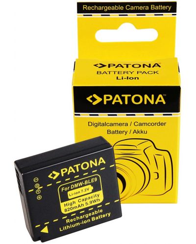 Baterija Patona - zamjena za Panasonic DMW-BLE9, crna - 3
