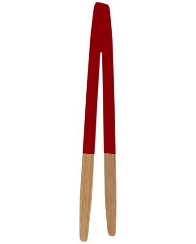 Hvataljka od bambusa Pebbly - 24 cm, crvena - 2