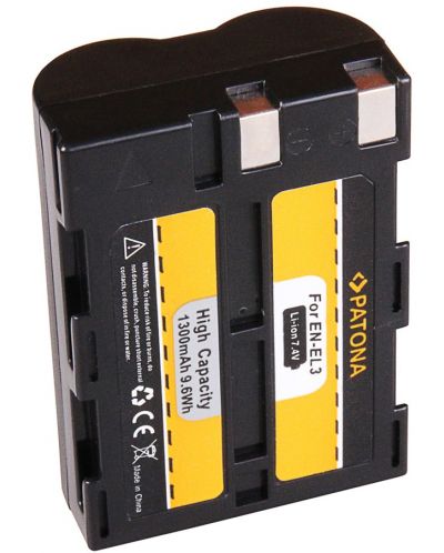 Baterija Patona - Standard, zamjena za Nikon EN-EL3, crna/žuta - 2