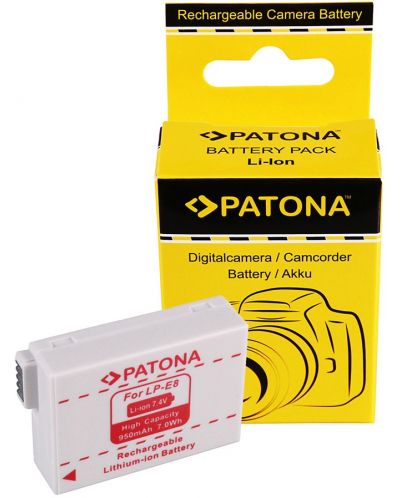 Baterija Patona - Standard, zamjena za Canon P-E8, LPE8, bijela - 3