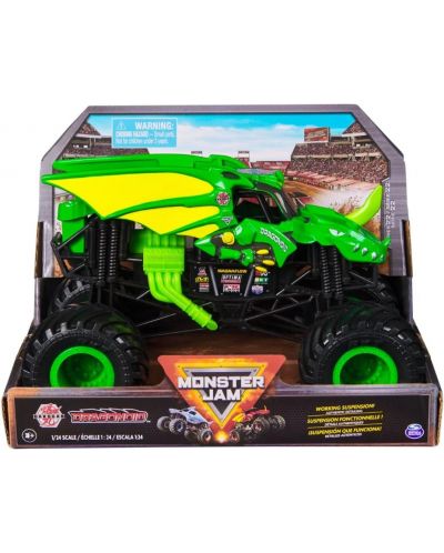 Buggy Monster Jam - Collectors Truck, Dragonoid, zeleni, 1:24 - 1