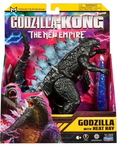 Osnovna figurica MonsterVerse Godzilla x Kong - Godzilla s toplinskom zrakom, 15 cm - 1