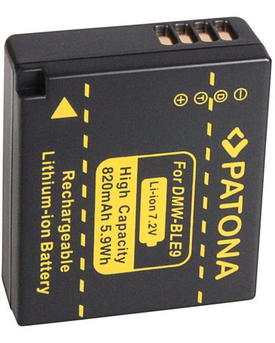 Baterija Patona - zamjena za Panasonic DMW-BLE9, crna - 1