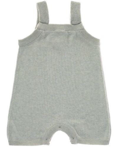 Dječji kombinezon Lassig - Cozy Knit Wear, 74-80 cm, 7-12 mjeseci, sivi - 1