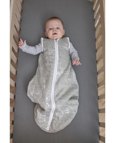 Vreća za spavanje za bebe Meyco Baby - Tog 0.5, 98 cm, Grey Stripes - 3