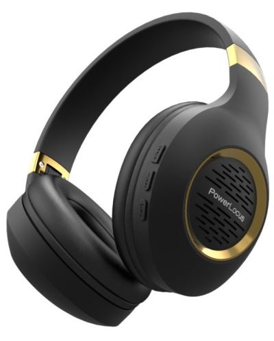 Bežične slušalice PowerLocus - P4 Plus, crno/zlatne - 2