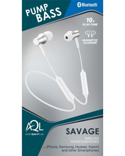 Bežične slušalice s mikrofonom Cellularline - Savage, bijele - 5