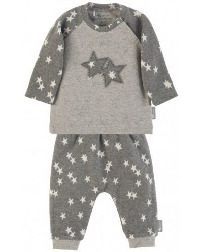 Trenirka za bebe Sterntaler - Sa zvijezdama, 74 cm,6-9 mjeseci, tamnosiva - 1