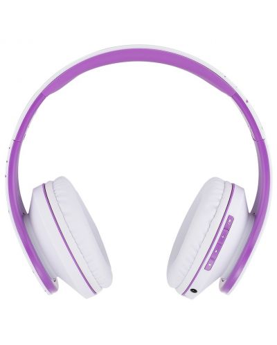 Bežične slušalice PowerLocus - P2, ljubičasto/bijele - 3