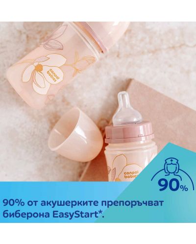 Dječja bočica protiv grčeva Canpol babies - Easy Start, Gold, 240 ml, ružičasta - 5