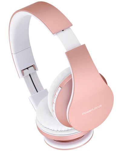 Bežične slušalice PowerLocus - P1, ružičasto/zlatne - 3