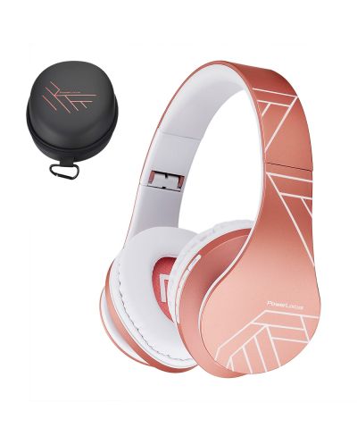 Bežične slušalice PowerLocus - P2, ružičasto/zlatne - 5