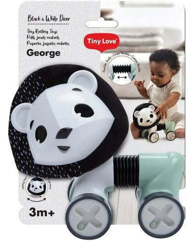 Igračka za bebe Tiny Love Black&White Decor - Mali kotrljanci, George Lion - 6