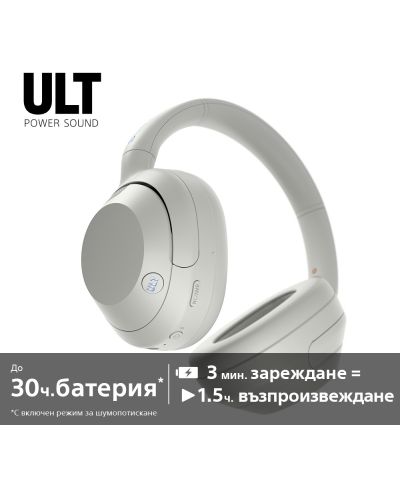 Bežične slušalice Sony - WH ULT Wear, ANC, bijele - 9
