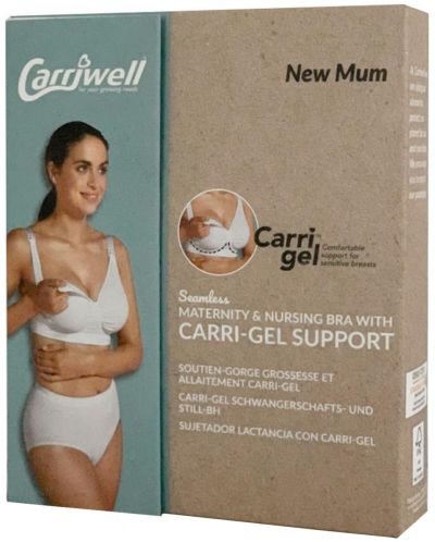 Bešavni grudnjak za dojenje Carriwell - Carri-Gel, veličina, XL, bijeli - 6