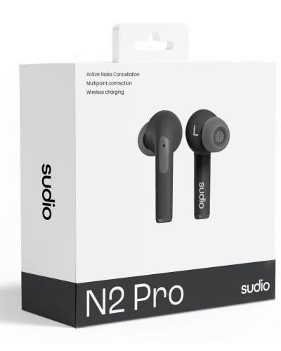 Bežične slušalice Sudio - N2 Pro, TWS, ANC, crne - 5
