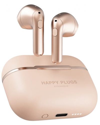 Bežične slušalice Happy Plugs - Hope, TWS, ružičasto/zlatne - 3