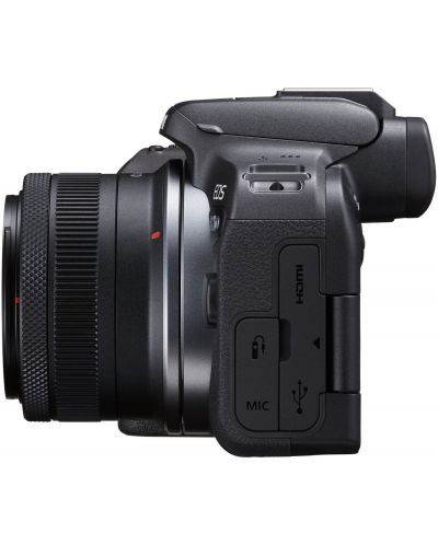 Kamera bez ogledala Canon - EOS R10, 18-45mm STM, Black + Adapter Canon EF-EOS R - 4